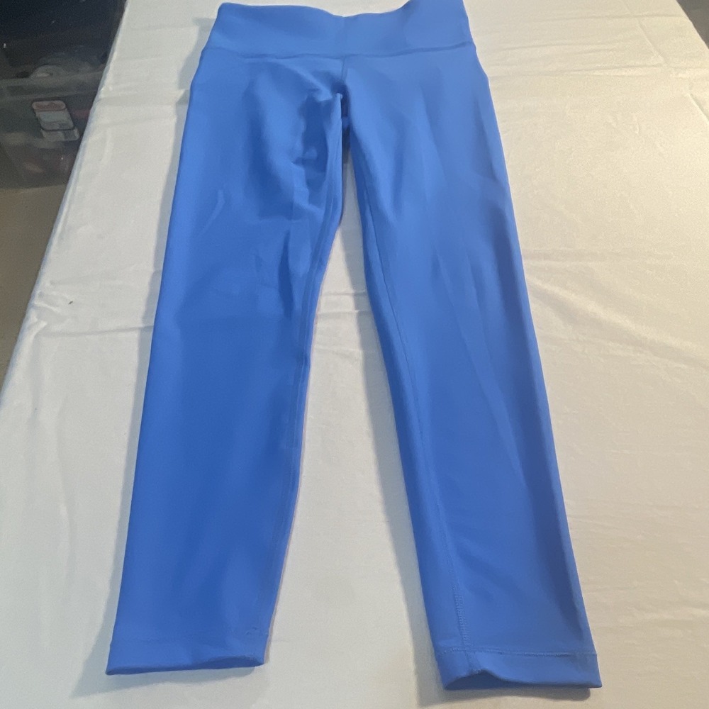 Athleta Interval Tight Women's High Rise Ankle Leggings Blue Solid Size S